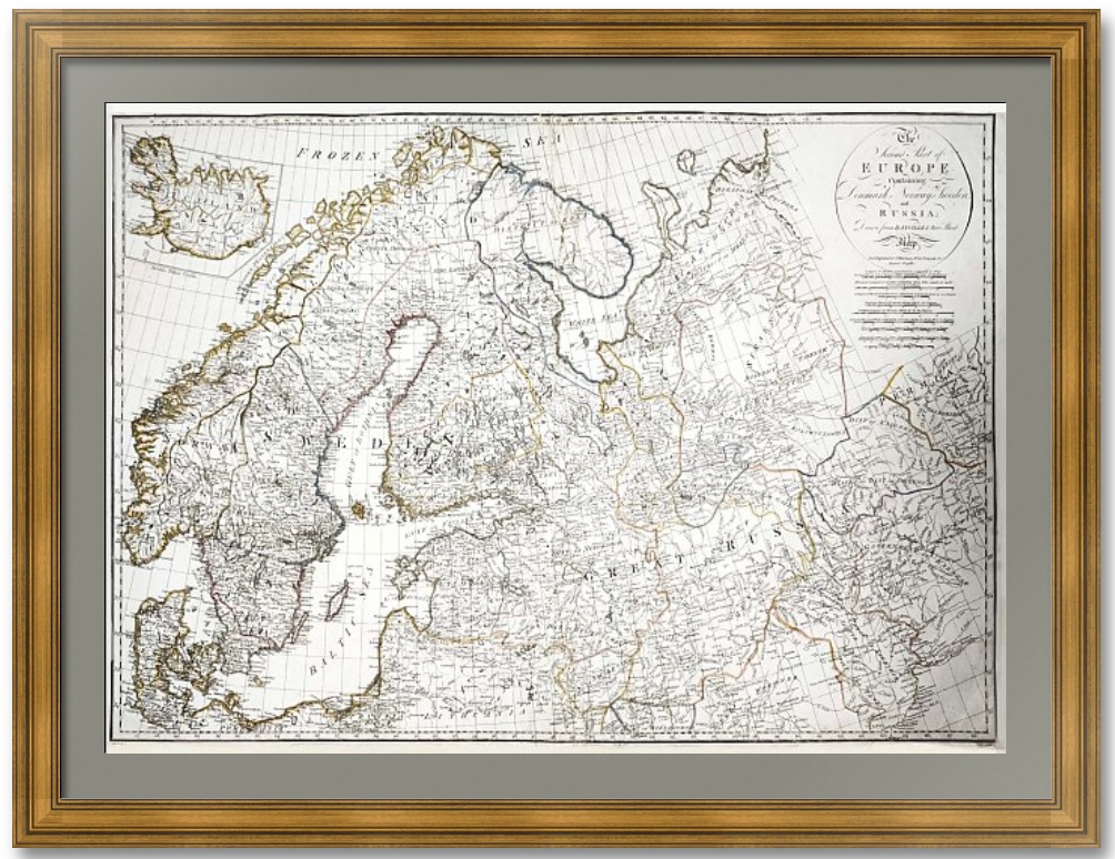 Россия (северо-запад) и Скандинавия. Антикварная карта. 1788г. Д'Анвиль. Редкость! По OCLC ни одного известного экземпляра. Россия (северо-запад) и Скандинавия. Антикварная карта. 1788г. Д'Анвиль. Редкость! По OCLC ни одного известного экземпляра.