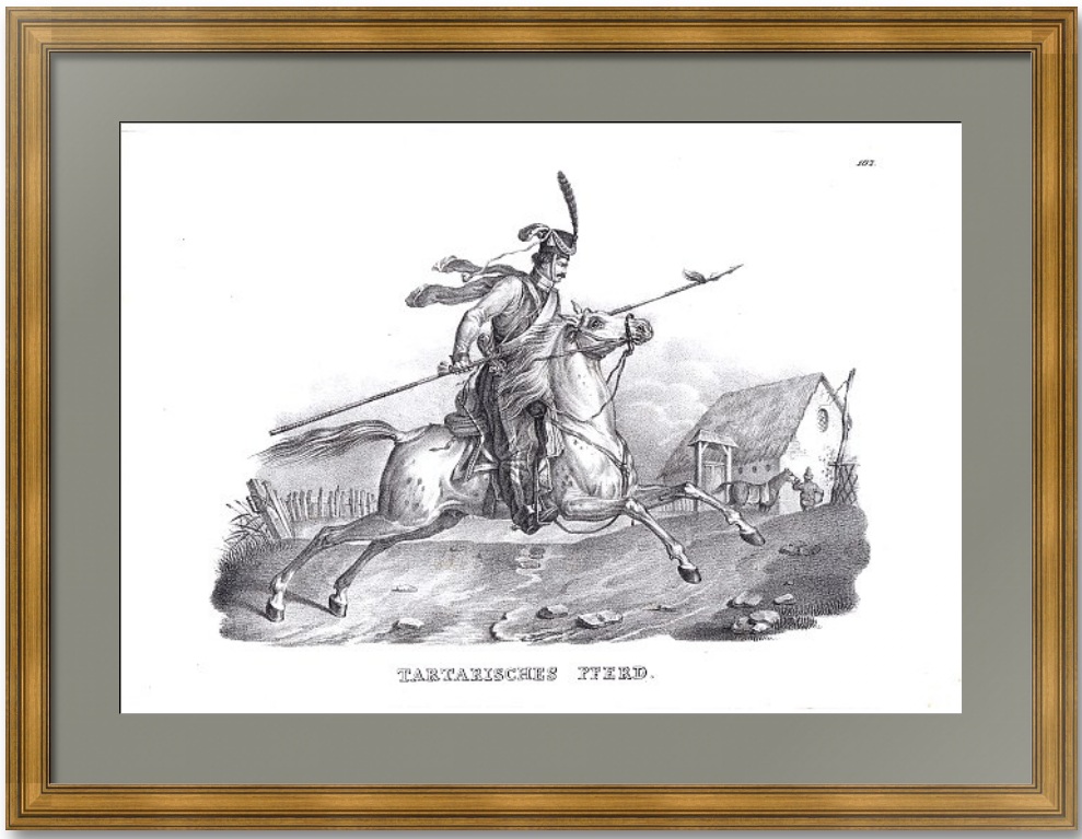 Донской казак на коне. 1824г. Верне/Бродтман. Старинная оригинальная литография. Донской казак на коне. 1824г. Верне/Бродтман. Старинная оригинальная литография.