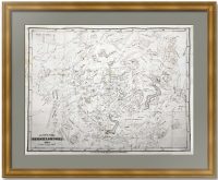 Знаки зодиака, южная небесная сфера. Карта звёздного неба. 1855г.