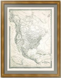 Америка северная, Алеутский архипелаг, Русская Америка. 1850г. Дуфур/Дионне. Старинная карта. 59x80! Америка северная, Алеутский архипелаг, Русская Америка. 1850г. Дуфур/Дионне. Старинная карта. 59x80!