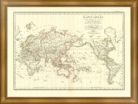 Карта Мира. 1816г. Брюэ. 68x98!