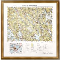 Мельниково (Räisälä) Ленинградская область. 1940г. Оригинальная финская карта