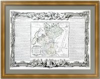 Россия европейская. 1766г. Брион де ла Тур. Старинная карта Россия европейская. 1766г. Брион де ла Тур. Старинная карта