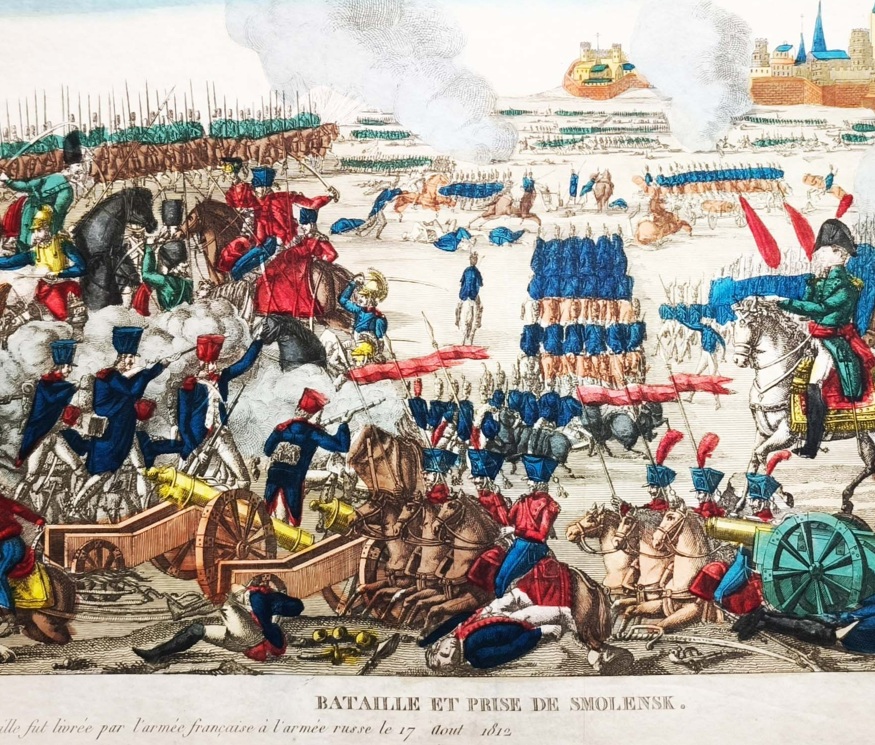 Смоленское сражение. 1812г. Старинная гравюра. Редкость. Смоленское сражение. 1812г. Старинная гравюра. Редкость.