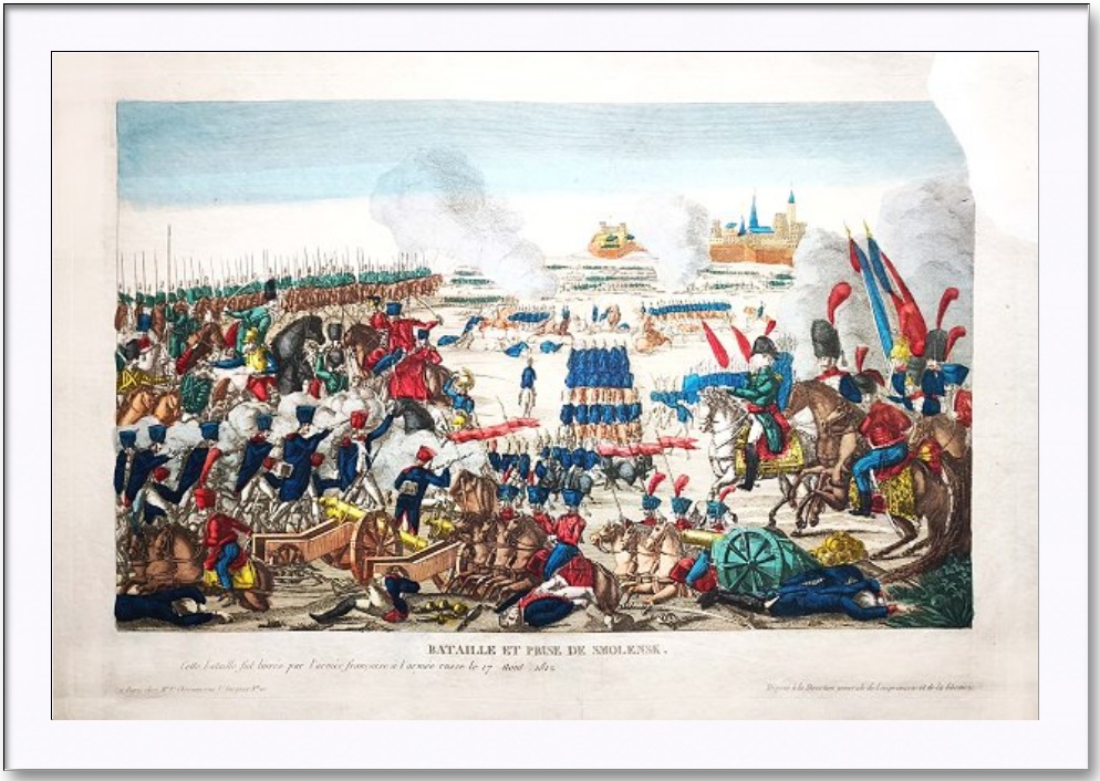Смоленское сражение. 1812г. Старинная гравюра. Редкость. Смоленское сражение. 1812г. Старинная гравюра. Редкость.