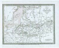 Отечественная война 1812 года. Старинная карта. 1835г. Отечественная война 1812 года. Старинная карта. 1835г.