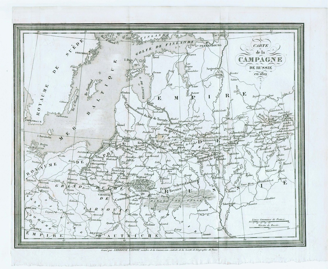 Отечественная война 1812 года. Старинная карта. 1835г. Отечественная война 1812 года. Старинная карта. 1835г.