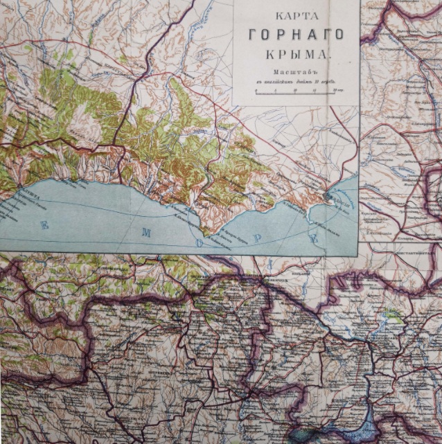 Карта Новороссии. 1899г. Редкая старинная карта Карта Новороссии. 1899г. Редкая старинная карта