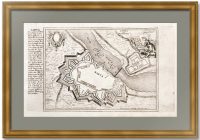 Нарва и Ивангород. 1720г. Старинная гравюра. Антикварная карта. Нарва и Ивангород. 1720г. Старинная гравюра. Антикварная карта.