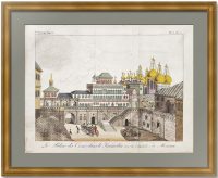 Теремной дворец. Москва. 1807г. Антикварная гравюра Теремной дворец. Москва. 1807г. Антикварная гравюра
