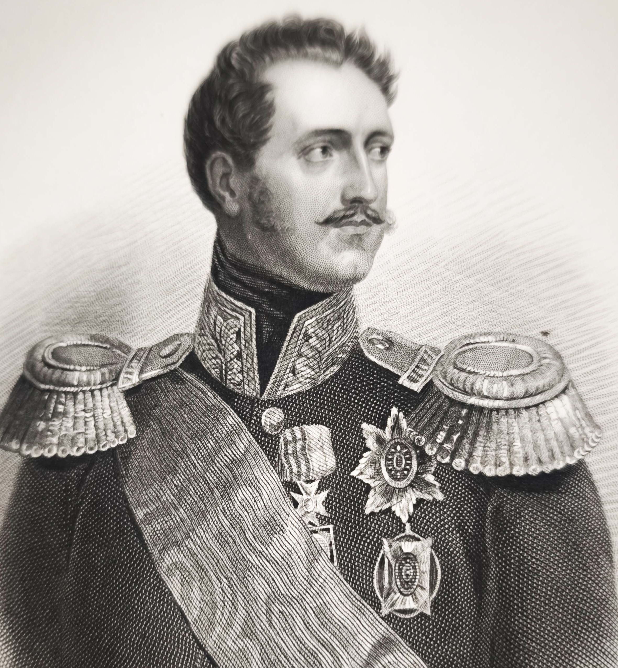 Николай I, портрет. 1855г. Крюгер/Стодарт. Старинная гравюра - антикварный подарок Николай I, портрет. 1855г. Крюгер/Стодарт. Старинная гравюра - антикварный подарок